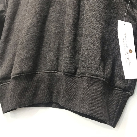 Spiritual Gangster Logo Dark Gray Crop Sweatshirt - Picture 6 of 12